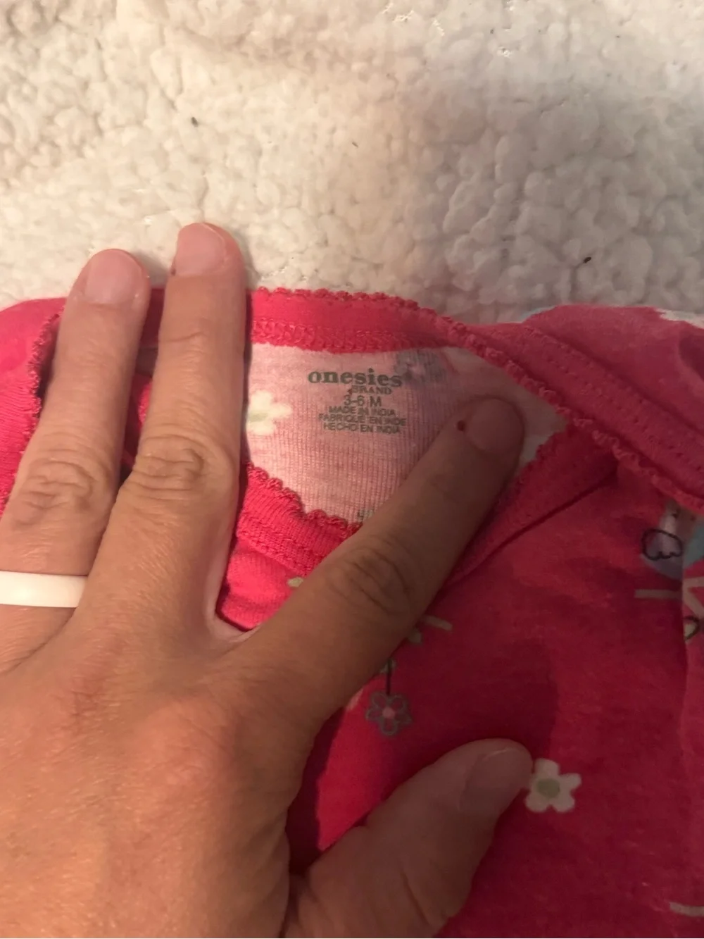 Pink Owl Print Baby Bodysuit with Snap Closures